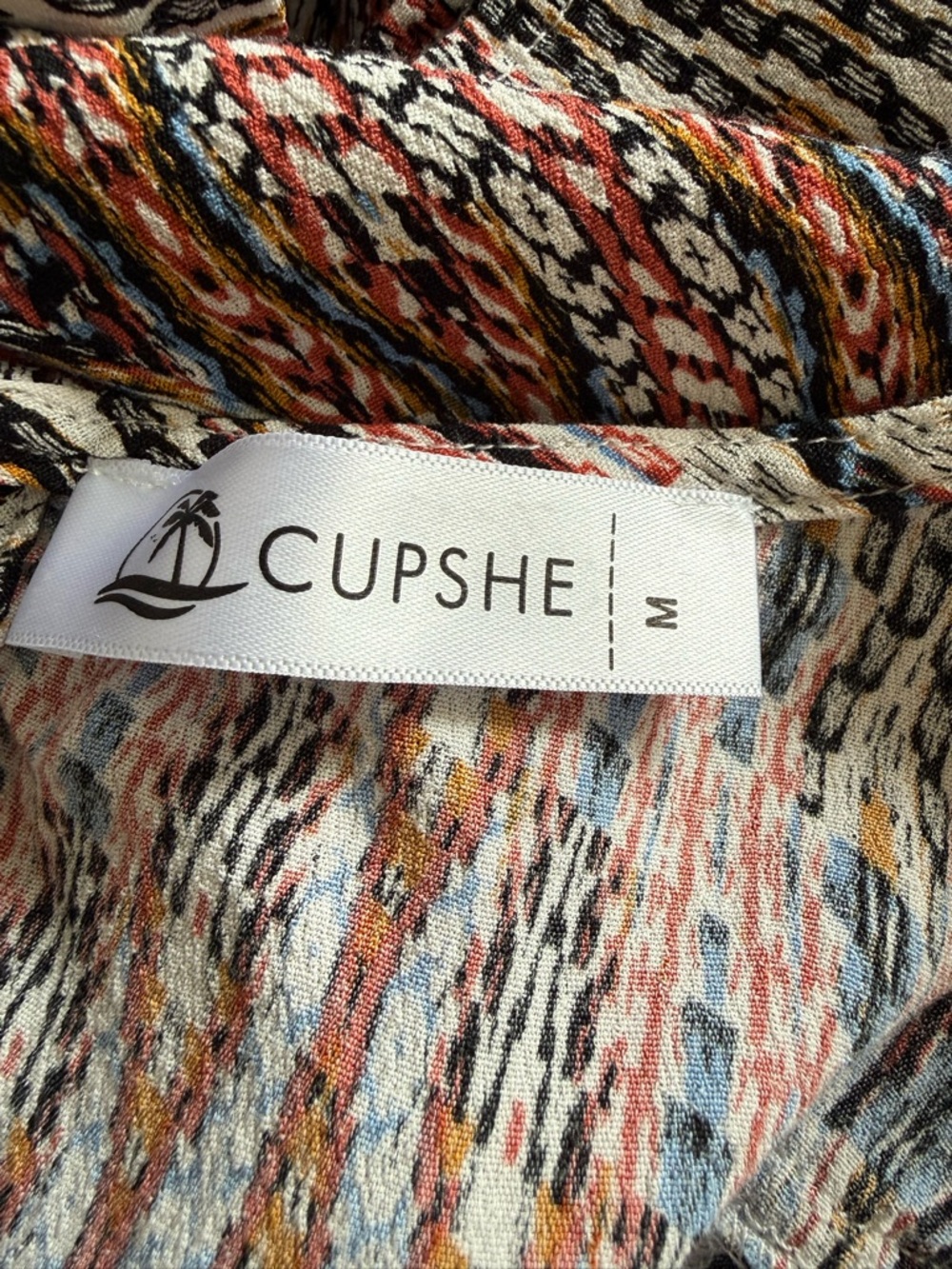 Multicolor Patterned Short Romper - Picture 2 of 6